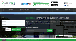 Desktop Screenshot of catalyticconverterrecycling.com